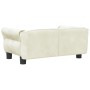 Cama para perros de terciopelo crema 70x45x30 cm de vidaXL, Camas para perros - Ref: Foro24-171830, Precio: 65,95 €, Descuent...