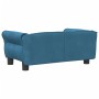 Cama para perros de terciopelo azul 70x45x30 cm de vidaXL, Camas para perros - Ref: Foro24-171824, Precio: 70,57 €, Descuento: %