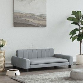 Cama para perros de tela gris claro 90x53x30 cm de vidaXL, Camas para perros - Ref: Foro24-171847, Precio: 95,75 €, Descuento: %