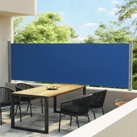 Toldo lateral retráctil para patio azul 140x600 cm en Sombrillas | Comprar online en Foru.es