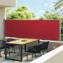Toldo lateral retráctil para patio rojo 140x600 cm en Sombrillas | Comprar online en Foru.es