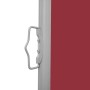 Toldo lateral retráctil para patio rojo 140x600 cm en Sombrillas | Comprar online en Foru.es