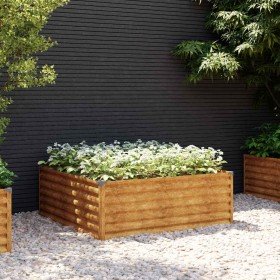Jardinera acero corten 100x100x36 cm en Macetas y jardineras | Comprar online en Foru.es
