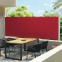 Toldo lateral retráctil para patio rojo 600x160 cm en Sombrillas | Comprar online en Foru.es
