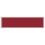 Toldo lateral retráctil para patio rojo 600x160 cm en Sombrillas | Comprar online en Foru.es