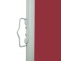 Toldo lateral retráctil para patio rojo 600x160 cm en Sombrillas | Comprar online en Foru.es