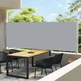 Toldo lateral retráctil para patio gris 600x160 cm en Sombrillas | Comprar online en Foru.es