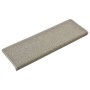 Alfombras de peldaños de escalera 15 uds gris claro 65x21x4 cm de vidaXL, Alfombrillas para escalones - Ref: Foro24-134570, P...