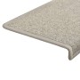 Alfombras de peldaños de escalera 15 uds gris claro 65x21x4 cm de vidaXL, Alfombrillas para escalones - Ref: Foro24-134570, P...