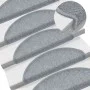 Alfombrillas de escalera 15 unidades gris claro 65x24x4 cm de vidaXL, Alfombrillas para escalones - Ref: Foro24-133887, Preci...
