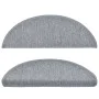 Alfombrillas de escalera 15 unidades gris claro 65x24x4 cm de vidaXL, Alfombrillas para escalones - Ref: Foro24-133887, Preci...