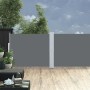 Toldo lateral retráctil para patio gris antracita 140x1200 cm en Sombrillas | Comprar online en Foru.es