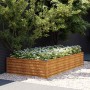 Jardinera acero corten 195x100x36 cm en Macetas y jardineras | Comprar online en Foru.es
