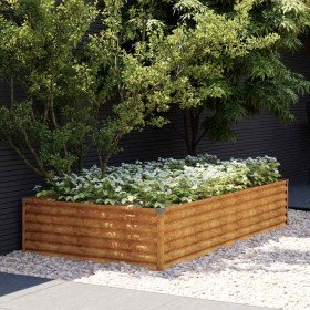 Jardinera acero corten 195x100x36 cm en Macetas y jardineras | Comprar online en Foru.es