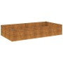 Jardinera acero corten 195x100x36 cm en Macetas y jardineras | Comprar online en Foru.es