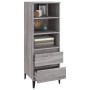Aparador alto madera contrachapada gris Sonoma 40x36x110 cm de vidaXL, Aparadores - Ref: Foro24-821250, Precio: 74,77 €, Desc...