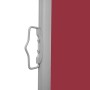 Toldo lateral retráctil para patio rojo 140x1200 cm en Sombrillas | Comprar online en Foru.es