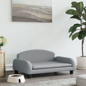 Cama para perros de tela gris claro 70x45x30 cm de vidaXL, Camas para perros - Ref: Foro24-171960, Precio: 78,46 €, Descuento: %