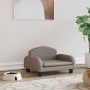 Cama para perros de tela gris taupe 50x40x30 cm de vidaXL, Camas para perros - Ref: Foro24-171974, Precio: 65,24 €, Descuento: %