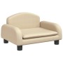Cama para perros de tela crema 50x40x30 cm de vidaXL, Camas para perros - Ref: Foro24-171970, Precio: 63,85 €, Descuento: %