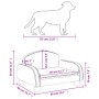 Cama para perros de tela gris claro 50x40x30 cm de vidaXL, Camas para perros - Ref: Foro24-171971, Precio: 60,38 €, Descuento: %