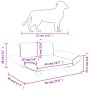 Cama para perros de tela gris taupe 70x45x28 cm de vidaXL, Camas para perros - Ref: Foro24-171999, Precio: 70,14 €, Descuento: %