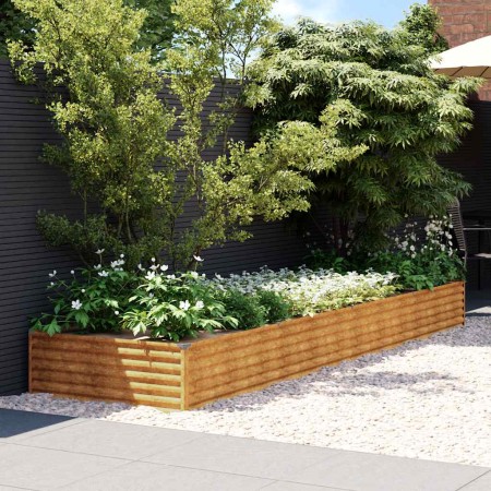 Jardinera acero corten 387x100x36 cm en Macetas y jardineras | Comprar online en Foru.es