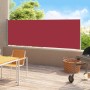 Toldo lateral retráctil de jardín rojo 180x500 cm en Sombrillas | Comprar online en Foru.es