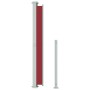 Toldo lateral retráctil de jardín rojo 180x500 cm en Sombrillas | Comprar online en Foru.es
