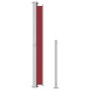 Toldo lateral retráctil para patio rojo 220x500 cm en Sombrillas | Comprar online en Foru.es