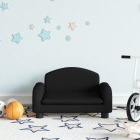 Sofá para niños de tela negro 50x40x30 cm de vidaXL, Mobiliario para bebés y niños pequeños - Ref: Foro24-3196373, Precio: 65...