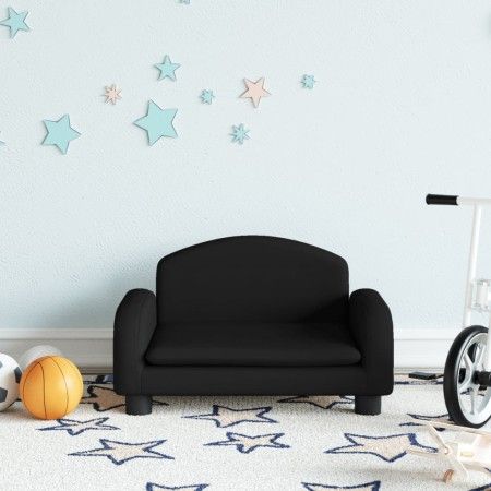 Sofá para niños de tela negro 50x40x30 cm de vidaXL, Mobiliario para bebés y niños pequeños - Ref: Foro24-3196373, Precio: 65...