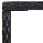 Mesa alta de jardín ratán sintético y vidrio negro 70x70x110 cm en Mesas de jardín | Comprar online en Foru.es