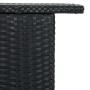 Mesa alta de jardín ratán sintético negro 120x55x110 cm en Mesas de jardín | Comprar online en Foru.es