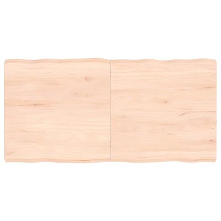 Tablero de mesa madera maciza borde natural 120x60x(2-6) cm de vidaXL, Tableros para mesas - Ref: Foro24-363895, Precio: 49,2...