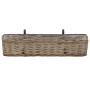 Jardinera de balcón 2 uds mimbre con forro de PE 80 cm de vidaXL, Maceteros y jardineras - Ref: Foro24-287642, Precio: 60,50 ...