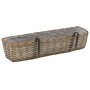 Jardinera de balcón 2 uds mimbre con forro de PE 80 cm de vidaXL, Maceteros y jardineras - Ref: Foro24-287642, Precio: 60,50 ...