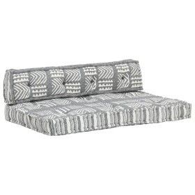Cojín para sofá de palés tela gris patchwork de vidaXL, Cojines para sillas y sofás - Ref: Foro24-287718, Precio: 134,85 €, D...