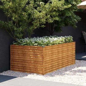 Jardinera de acero corten 196x100x69 cm en Macetas y jardineras | Comprar online en Foru.es