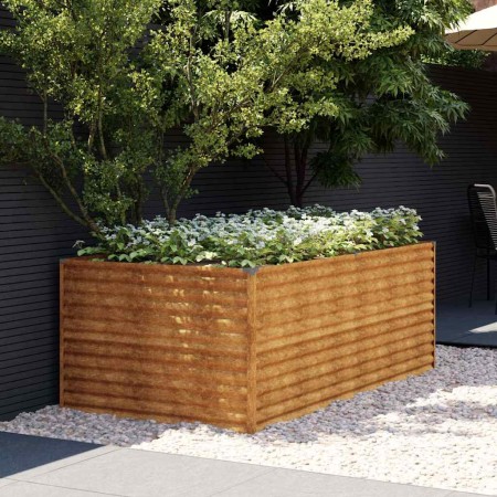 Jardinera de acero corten 196x100x69 cm en Macetas y jardineras | Comprar online en Foru.es