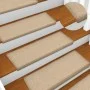 Alfombras de peldaños de escalera 15 uds gris topo 65x21x4 cm de vidaXL, Alfombrillas para escalones - Ref: Foro24-134573, Pr...