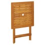 Mesa plegable de jardín de madera maciza de acacia 60x60x75 cm en Mesas de jardín | Comprar online en Foru.es