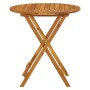 Mesa plegable de jardín de madera maciza de acacia 70 cm en Mesas de jardín | Comprar online en Foru.es