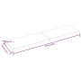 Tablero de mesa madera maciza borde natural 220x60x(2-6) cm de vidaXL, Tableros para mesas - Ref: Foro24-363925, Precio: 83,3...