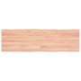 Tablero mesa madera tratada borde natural marrón 140x40x(2-4)cm de vidaXL, Tableros para mesas - Ref: Foro24-363962, Precio: ...