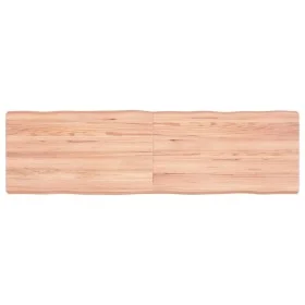 Tablero mesa madera tratada borde natural marrón 140x40x(2-6)cm de vidaXL, Tableros para mesas - Ref: Foro24-363963, Precio: ...