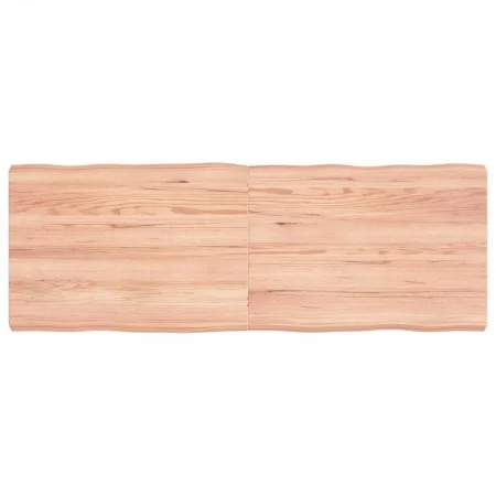 Tablero mesa madera tratada borde natural marrón 140x50x(2-6)cm by vidaXL, Table tops - Ref: Foro24-363965, Price: 56,05 €, D...