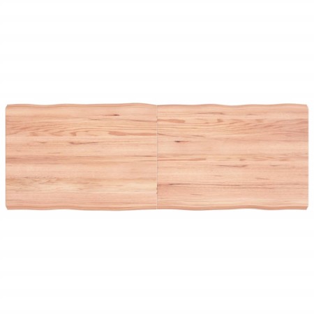 Tablero mesa madera tratada borde natural marrón 140x50x(2-6)cm de vidaXL, Tableros para mesas - Ref: Foro24-363965, Precio: ...