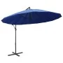 Sombrilla colgante con palo de aluminio azul 3 m de vidaXL, Sombrillas - Ref: Foro24-47227, Precio: 137,37 €, Descuento: %