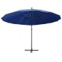 Sombrilla colgante con palo de aluminio azul 3 m de vidaXL, Sombrillas - Ref: Foro24-47227, Precio: 137,37 €, Descuento: %